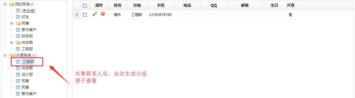 優化通訊錄分組